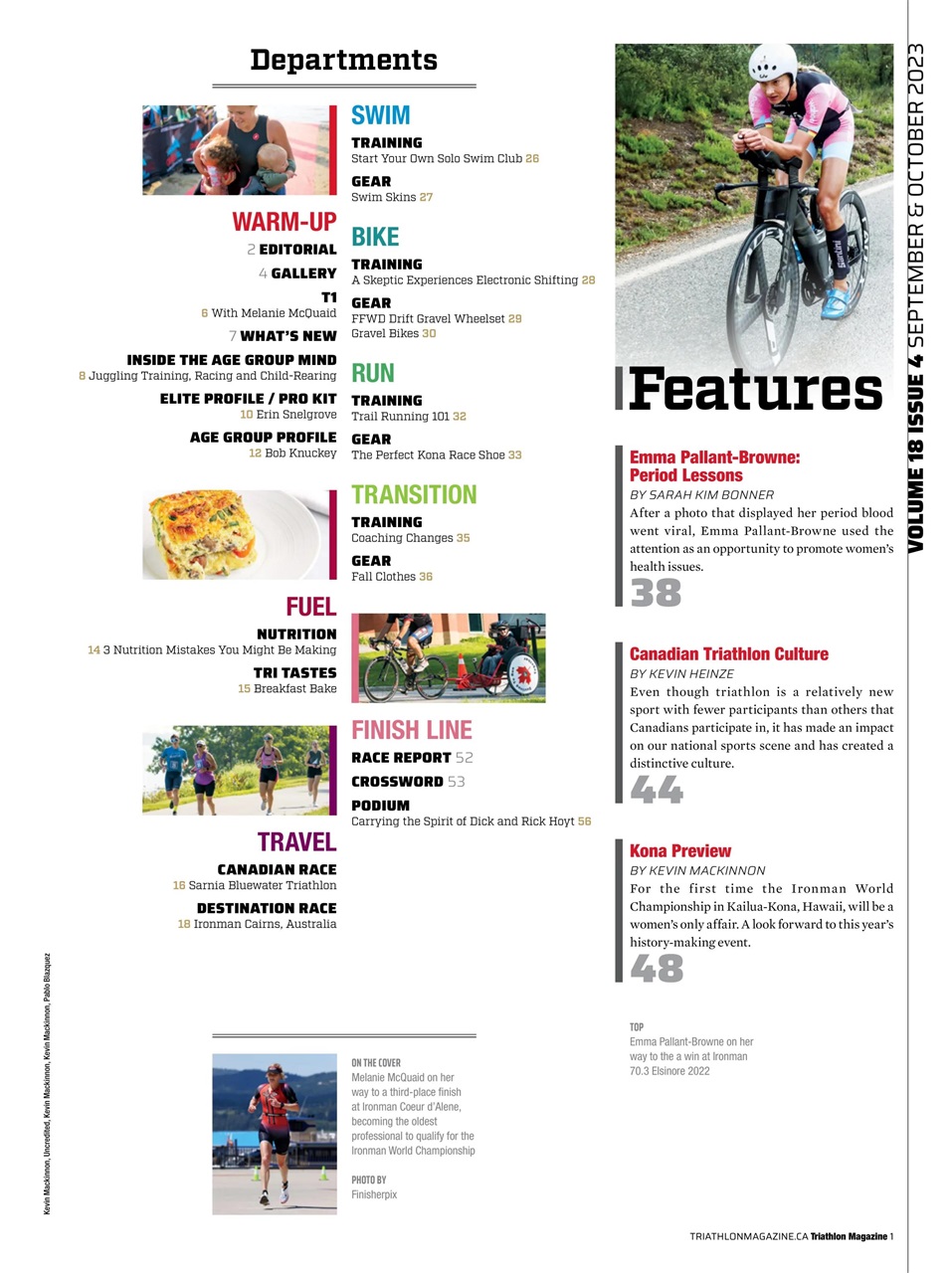 Triathlon Magazine Canada Preview Pages