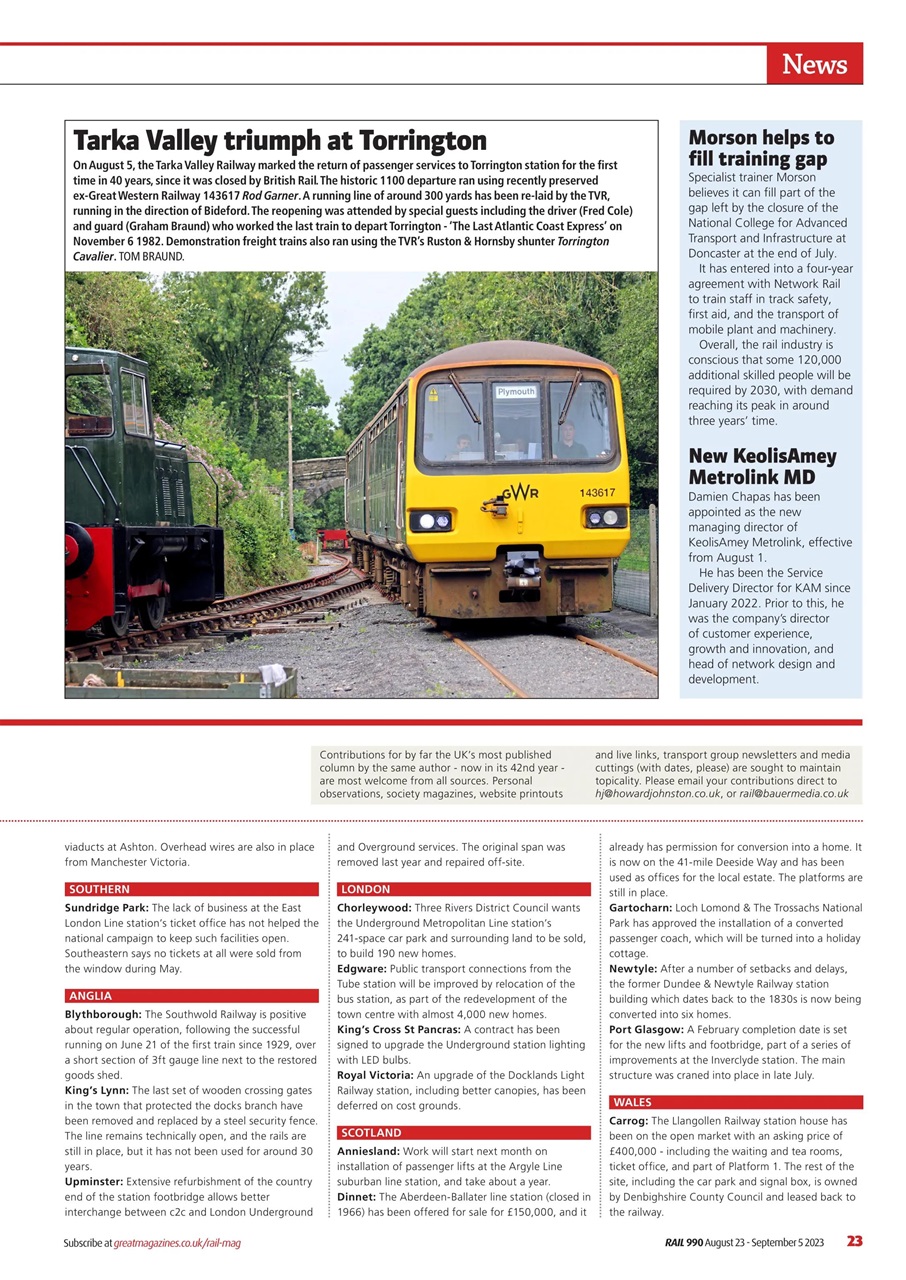 Rail Preview Pages