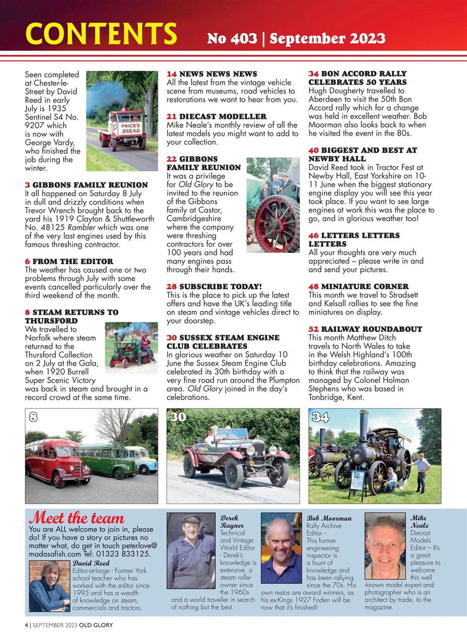 Old Glory Magazine Preview Pages