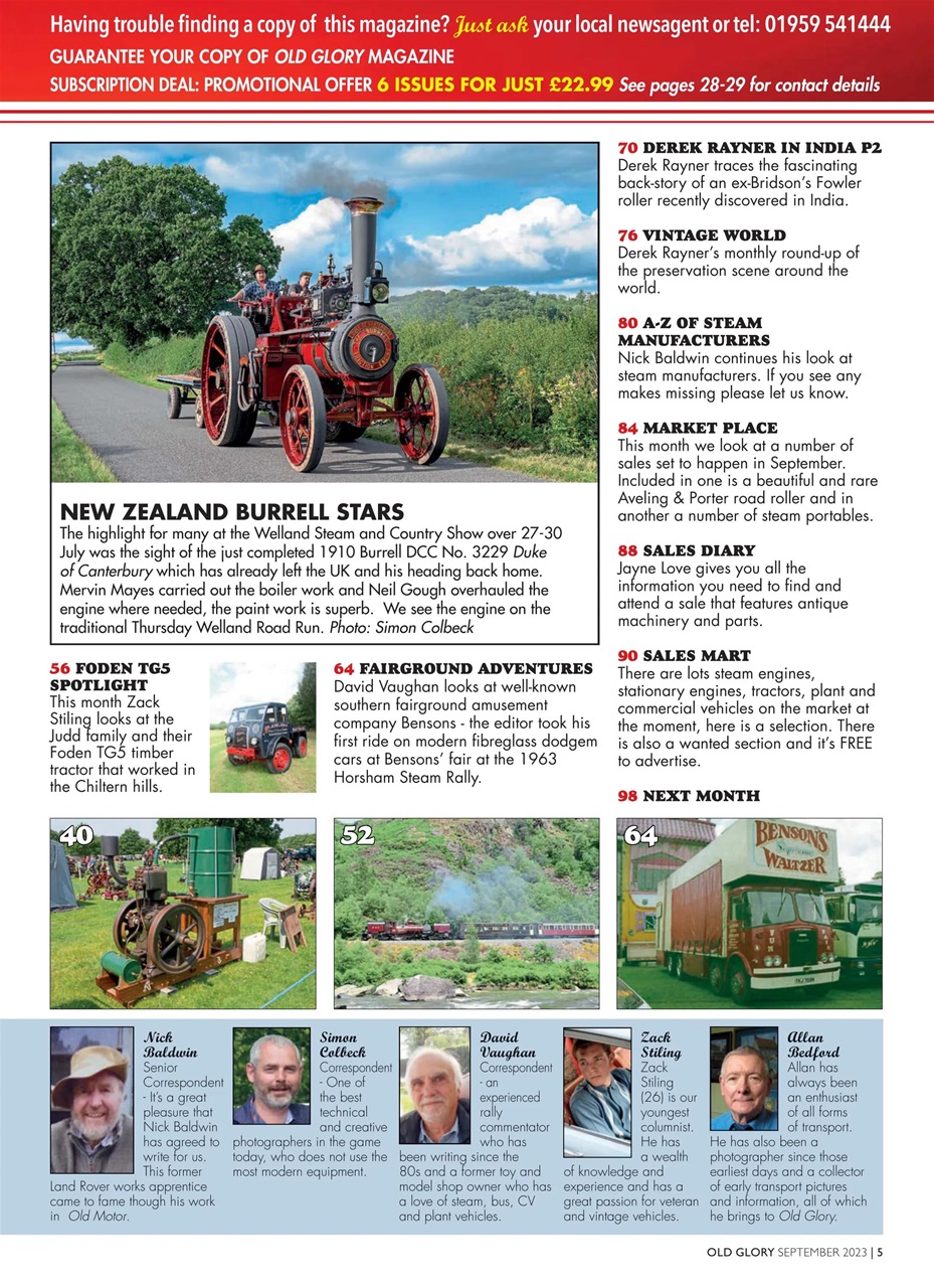 Old Glory Magazine Preview Pages