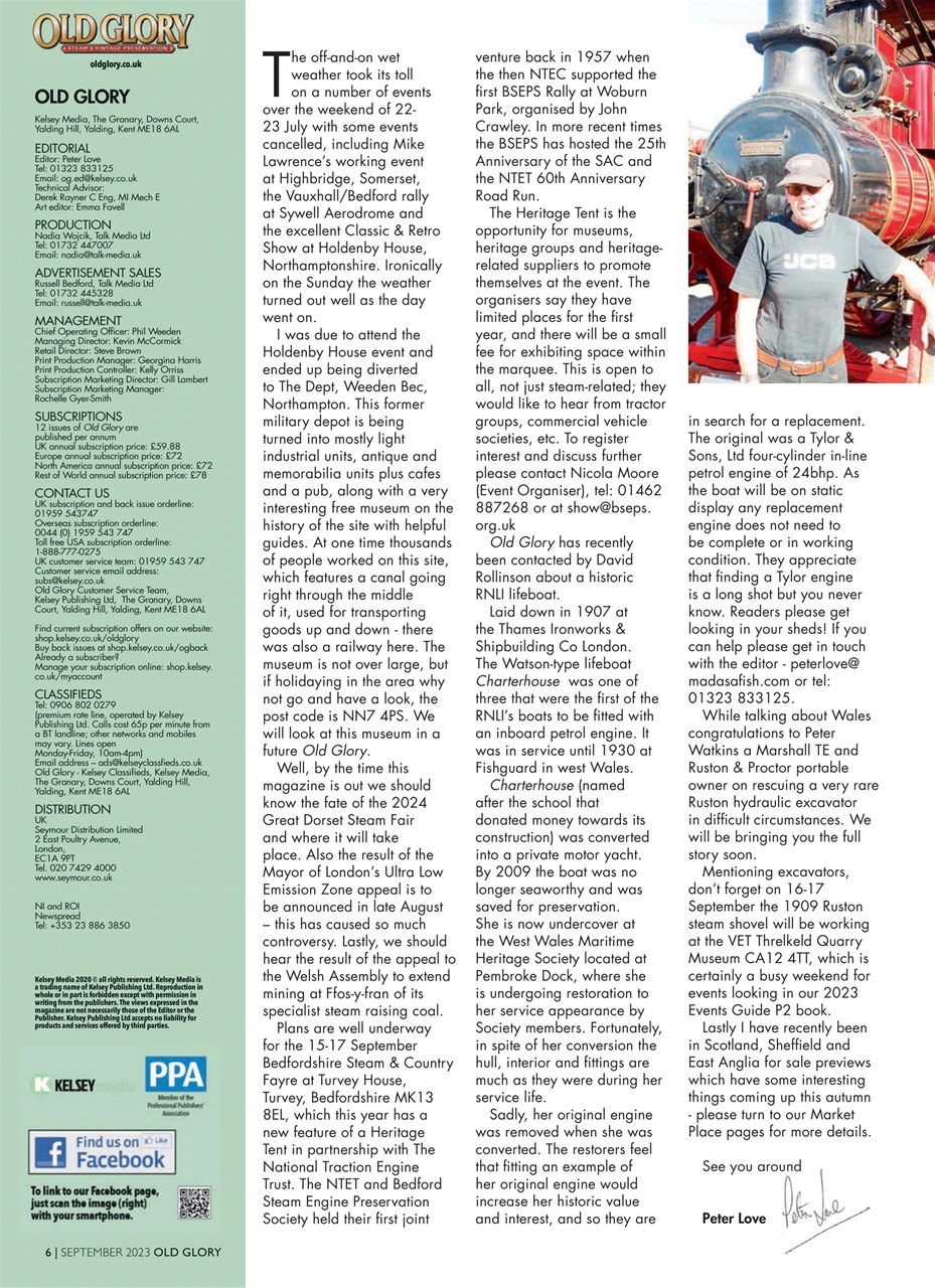 Old Glory Magazine Preview Pages