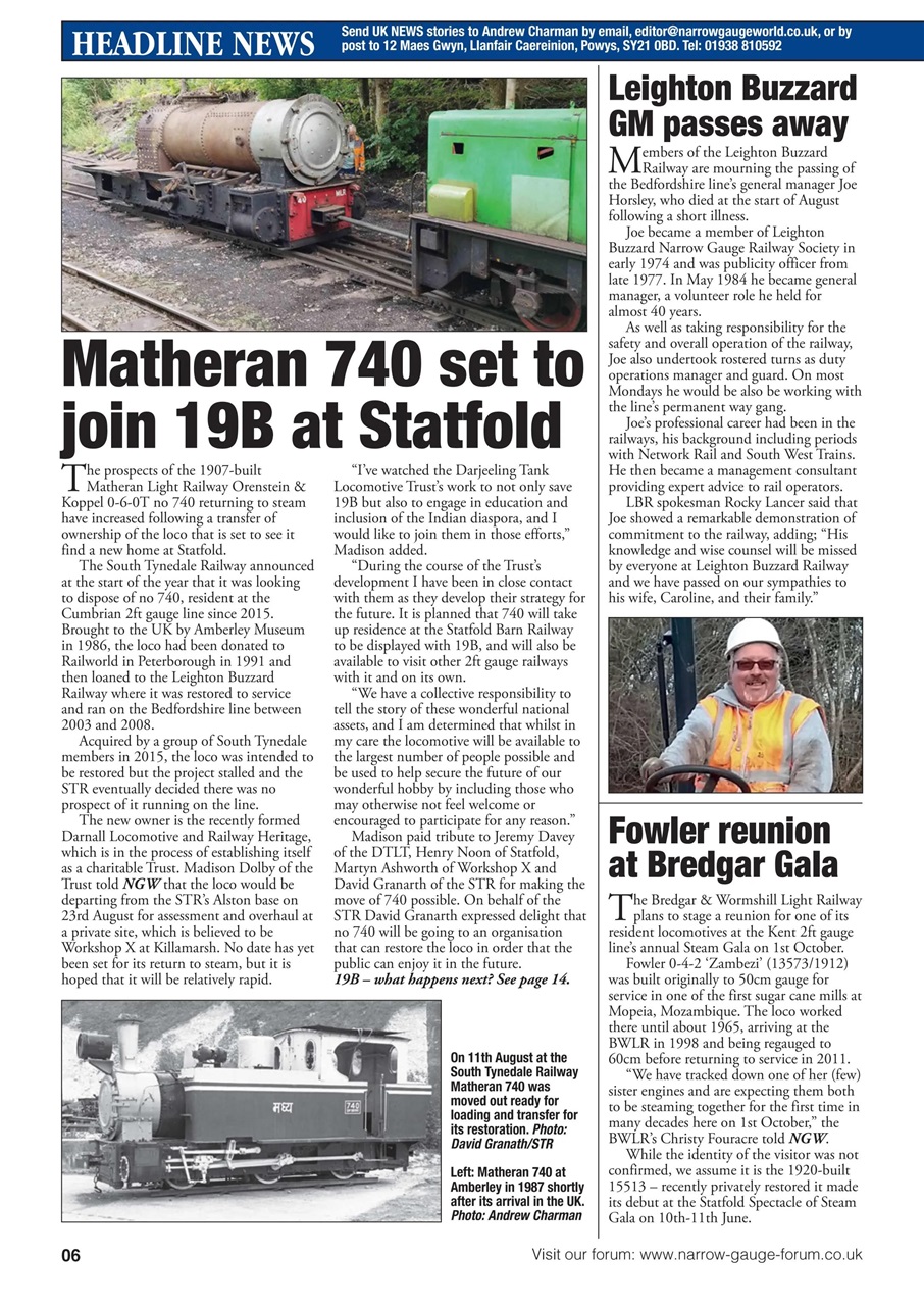 Narrow Gauge World Preview Pages