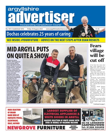 Argyllshire Advertiser issue 18-Aug-2023