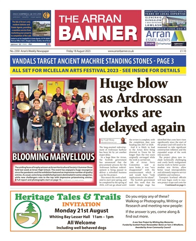 Arran Banner issue 18/08/2023