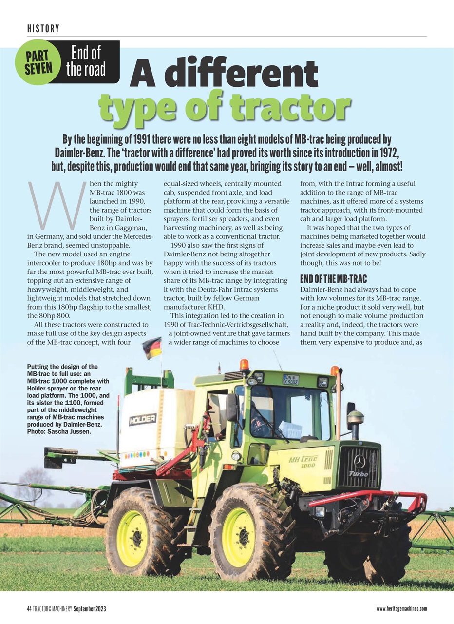 Tractor & Machinery Preview Pages