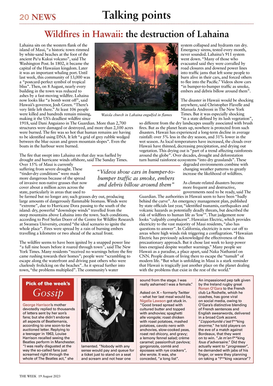 The Week Preview Pages