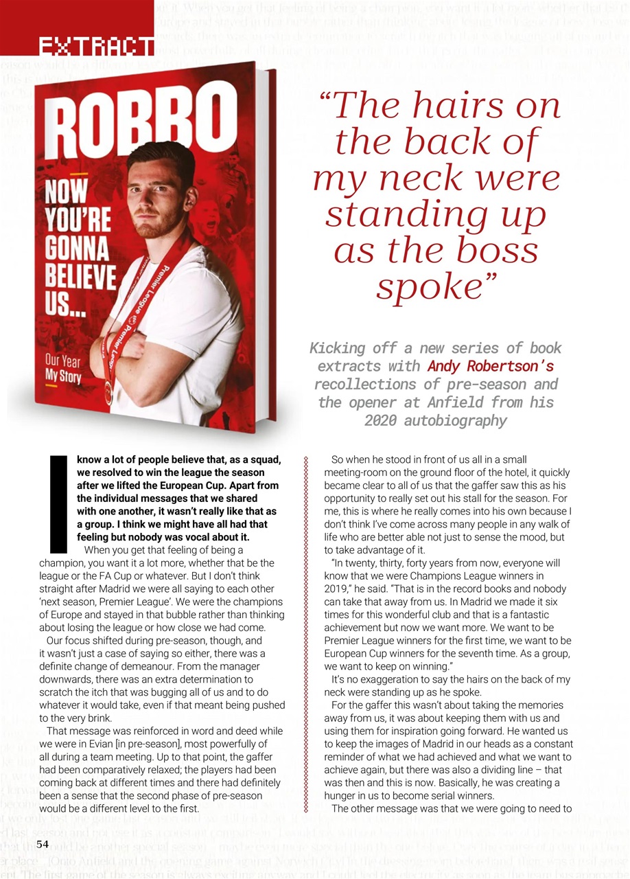 Liverpool FC Programmes Preview Pages