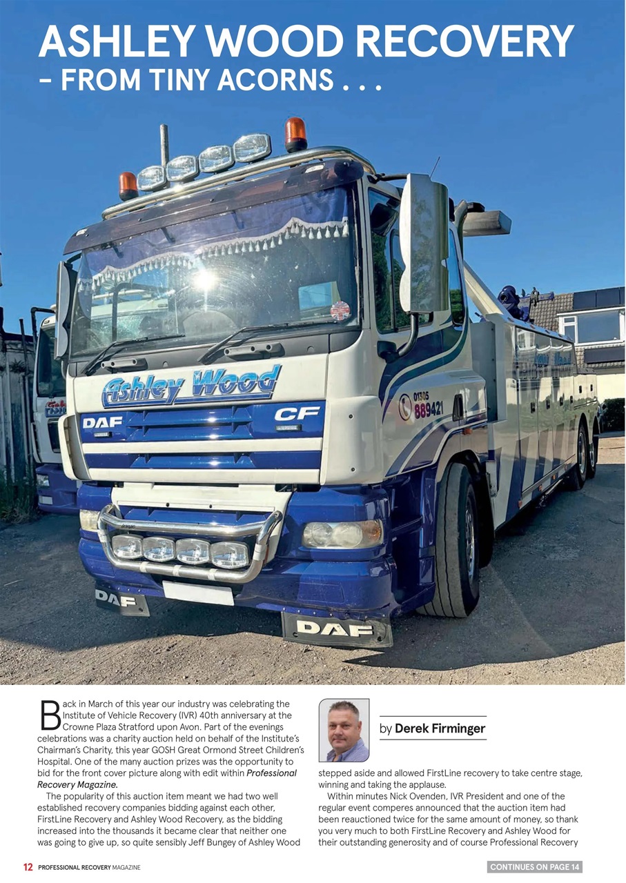 Professional Recovery Magazine Preview Pages