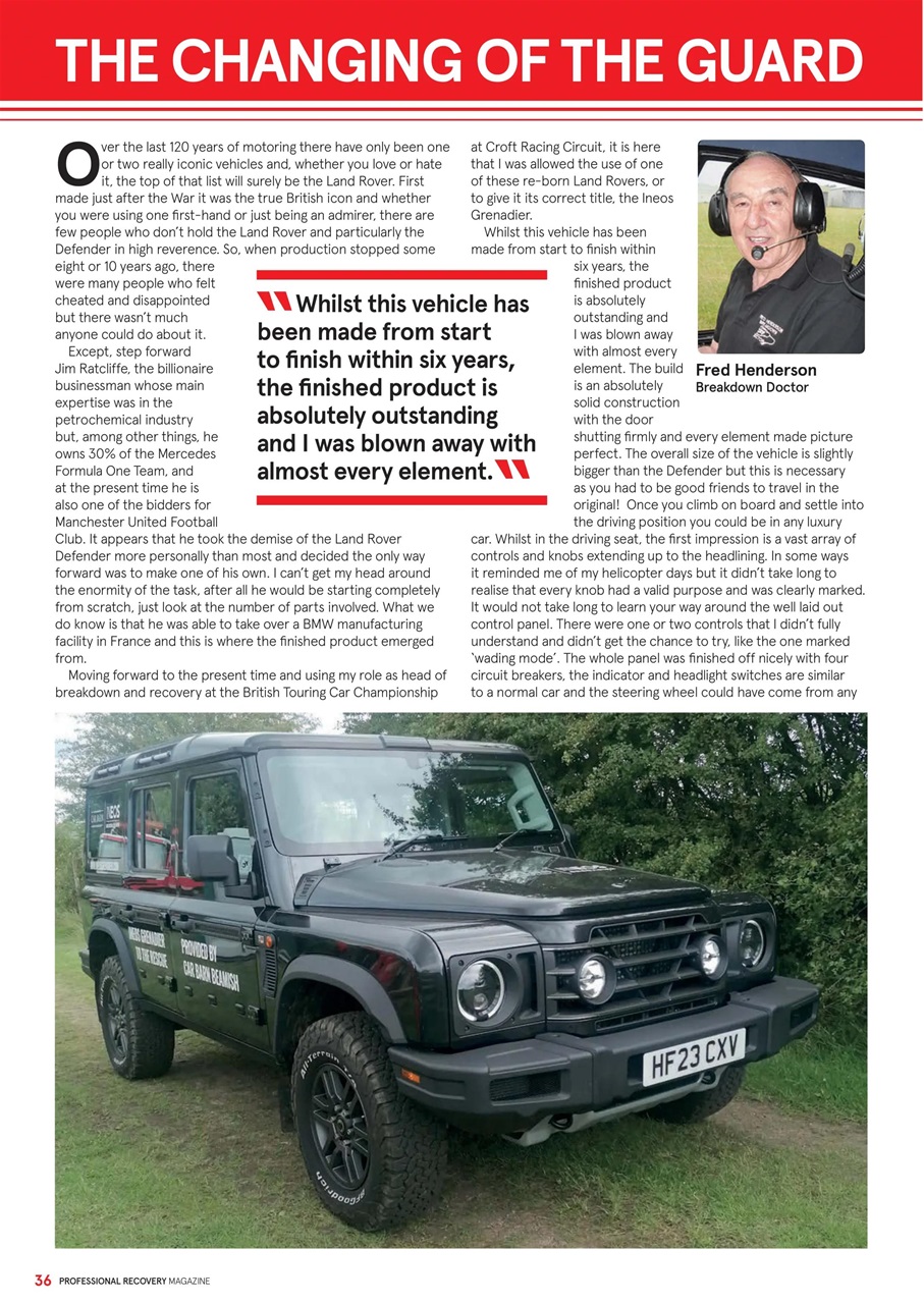 Professional Recovery Magazine Preview Pages