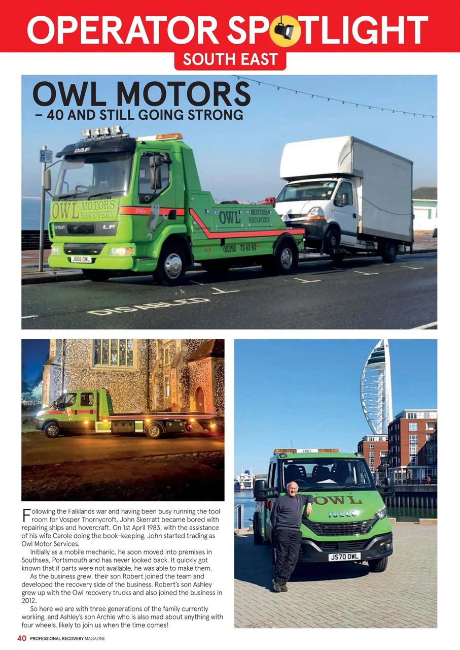 Professional Recovery Magazine Preview Pages