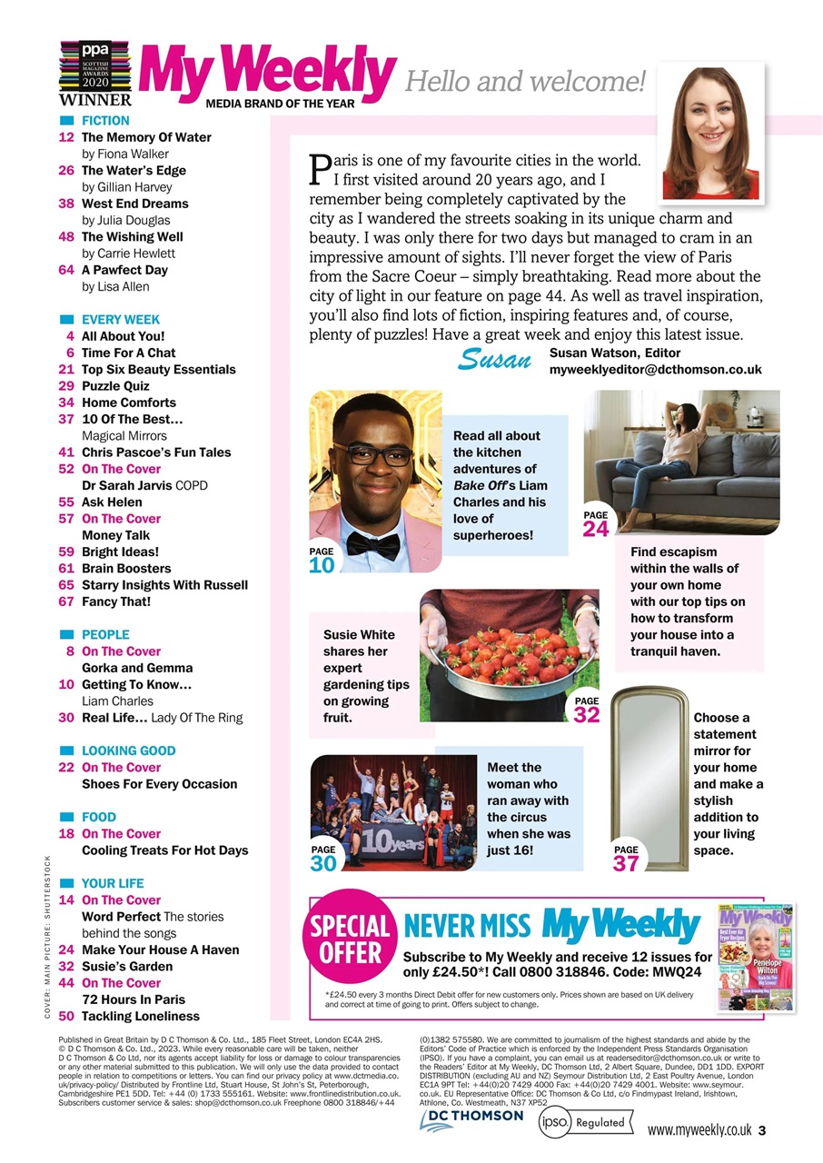 My Weekly Preview Pages