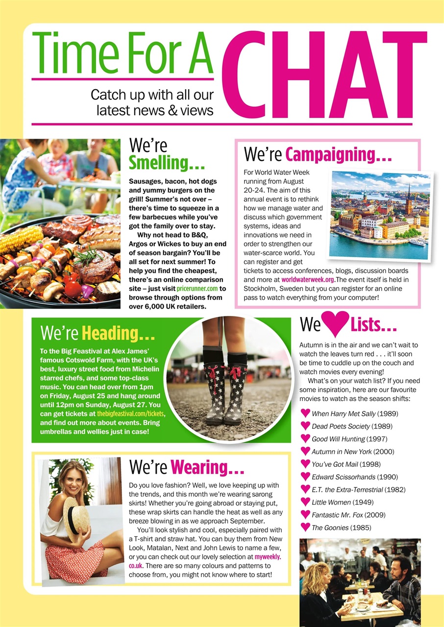 My Weekly Preview Pages