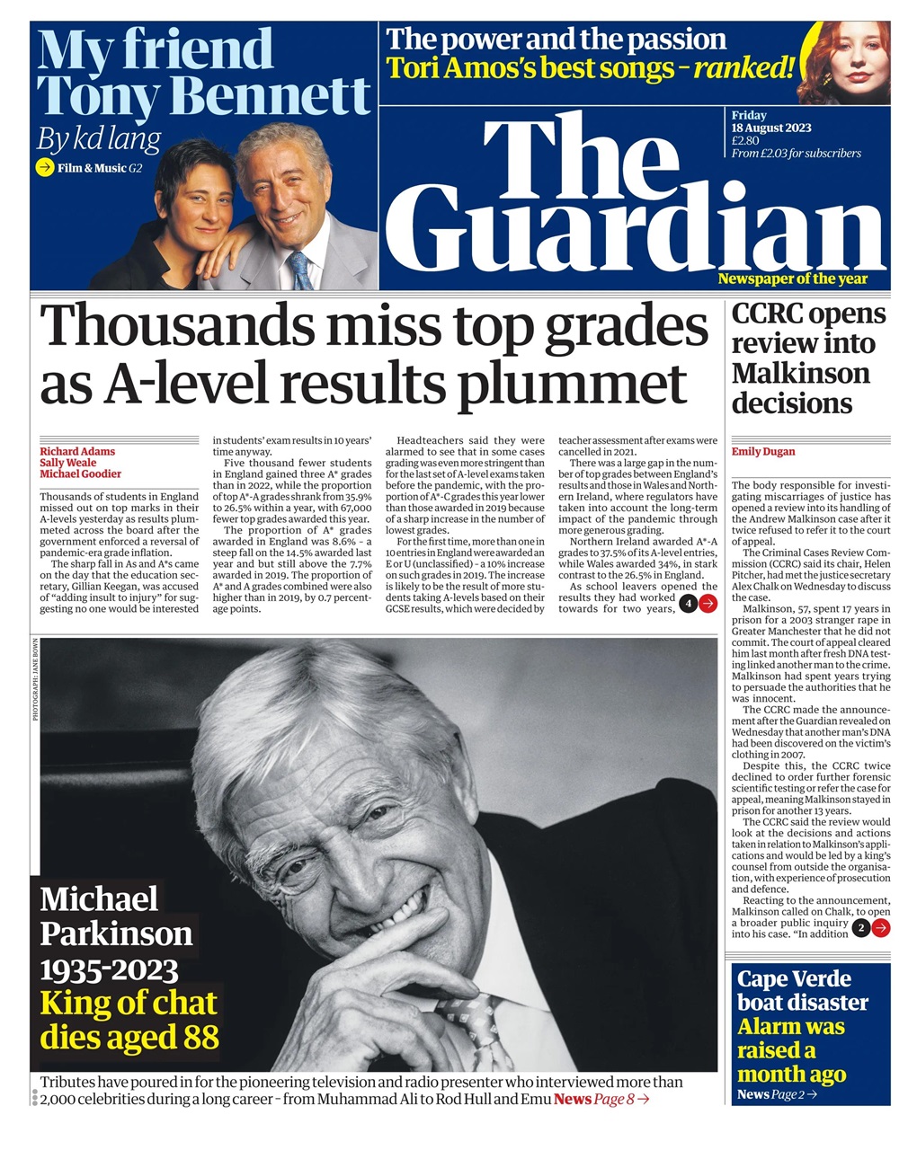 The Guardian Newspaper Preview Pages