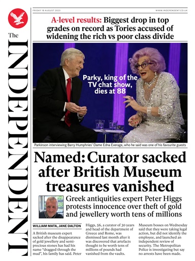 The Independent Daily Edition Newspaper issue 