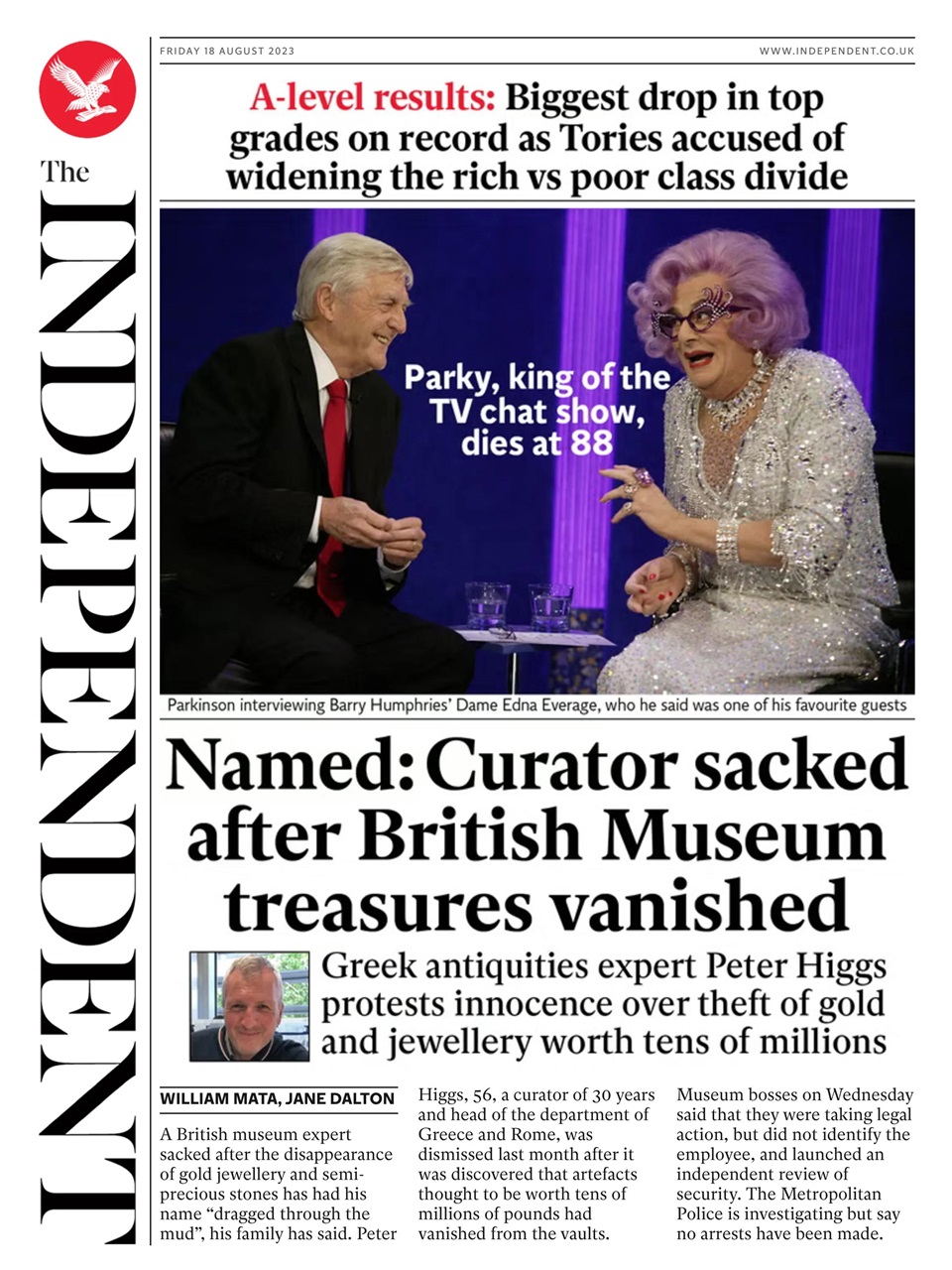 The Independent Daily Edition Newspaper Preview Pages