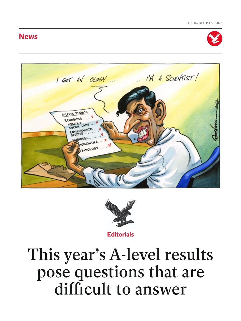 The Independent Daily Edition Newspaper Preview Pages