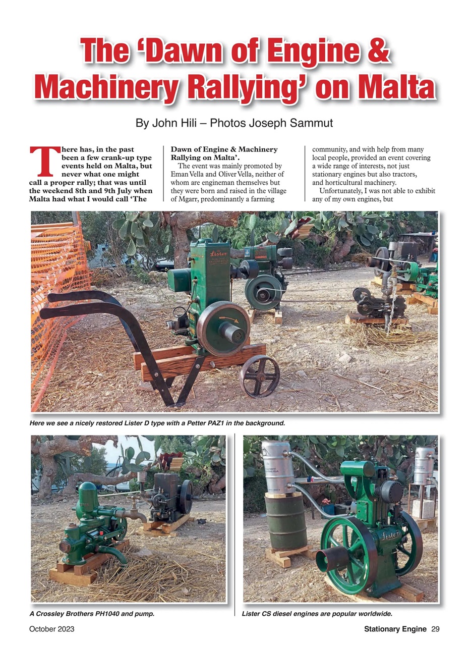 Stationary Engine Preview Pages