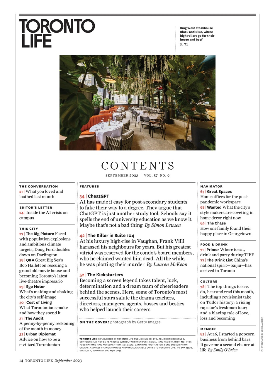 Toronto Life Preview Pages
