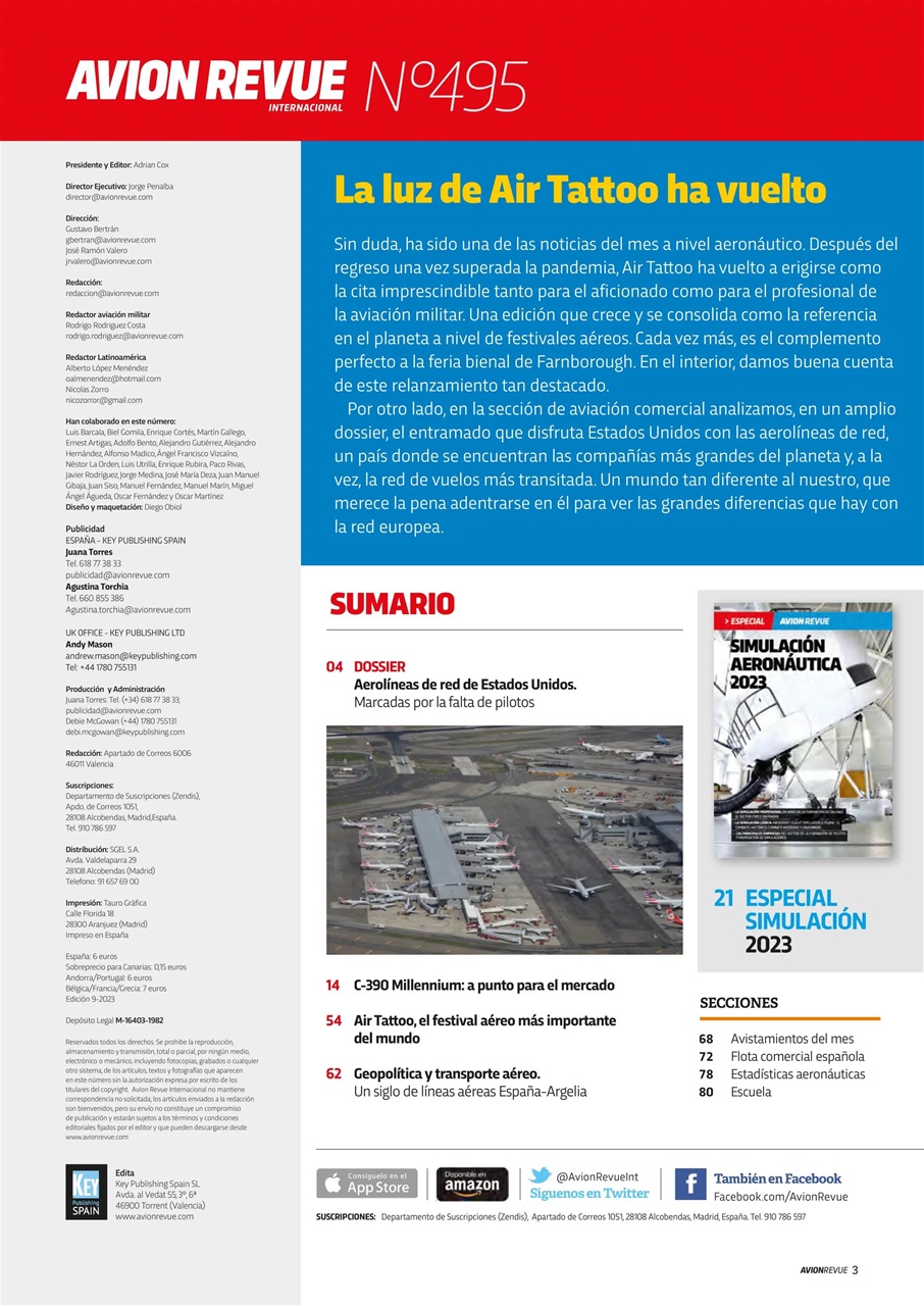 Avion Revue Internacional Preview Pages