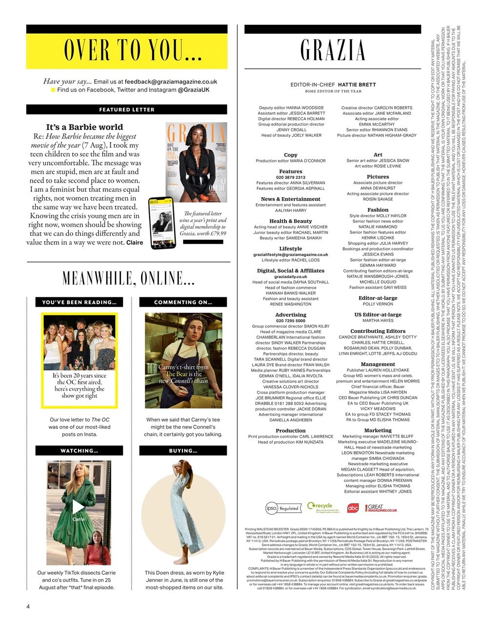 Grazia Preview Pages