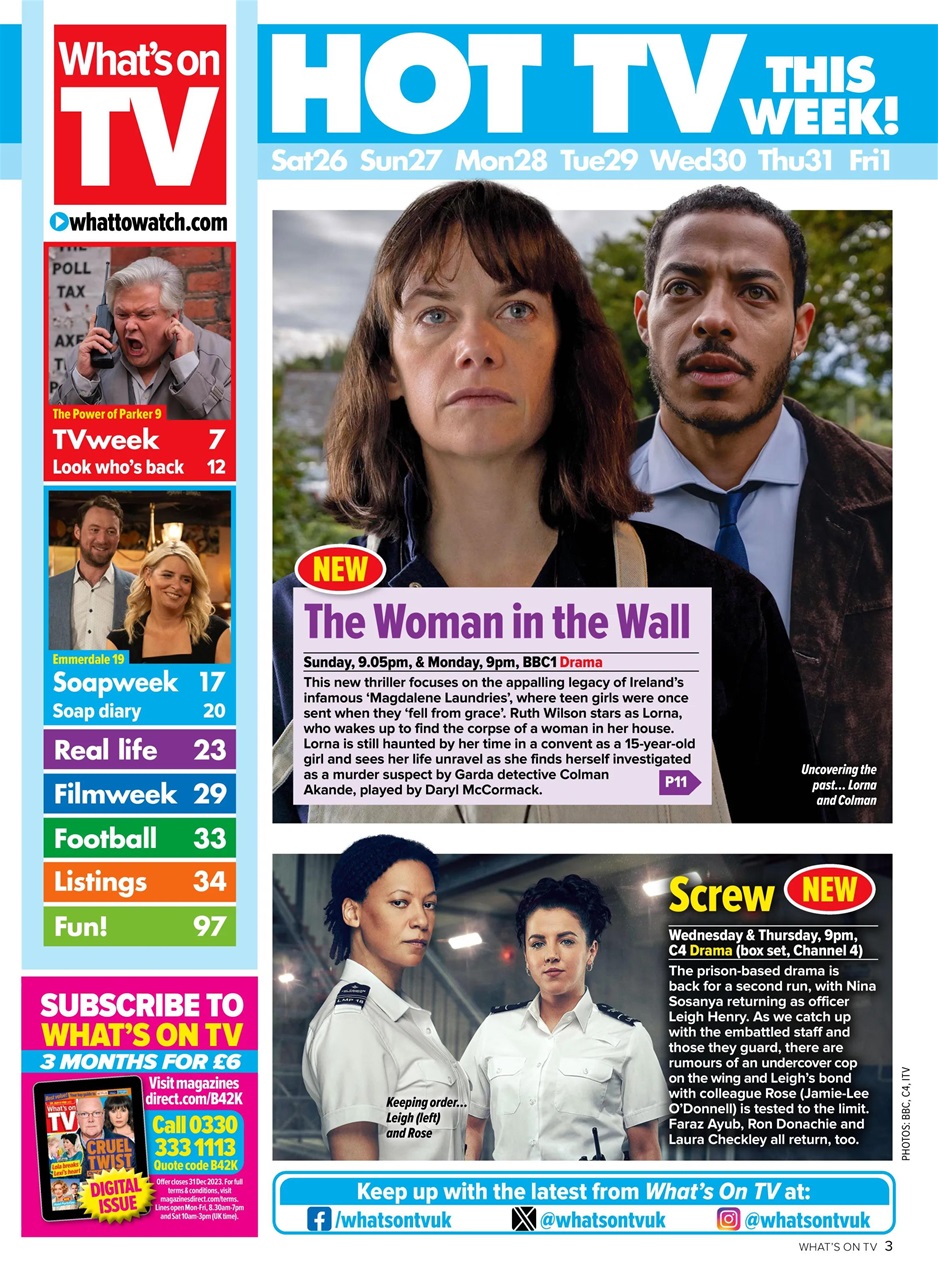 What's on TV Preview Pages