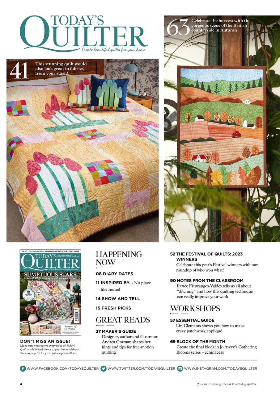 Today’s Quilter Preview Pages