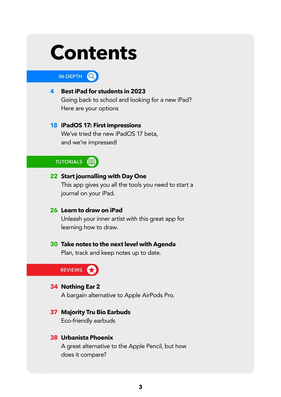 iPad User Preview Pages