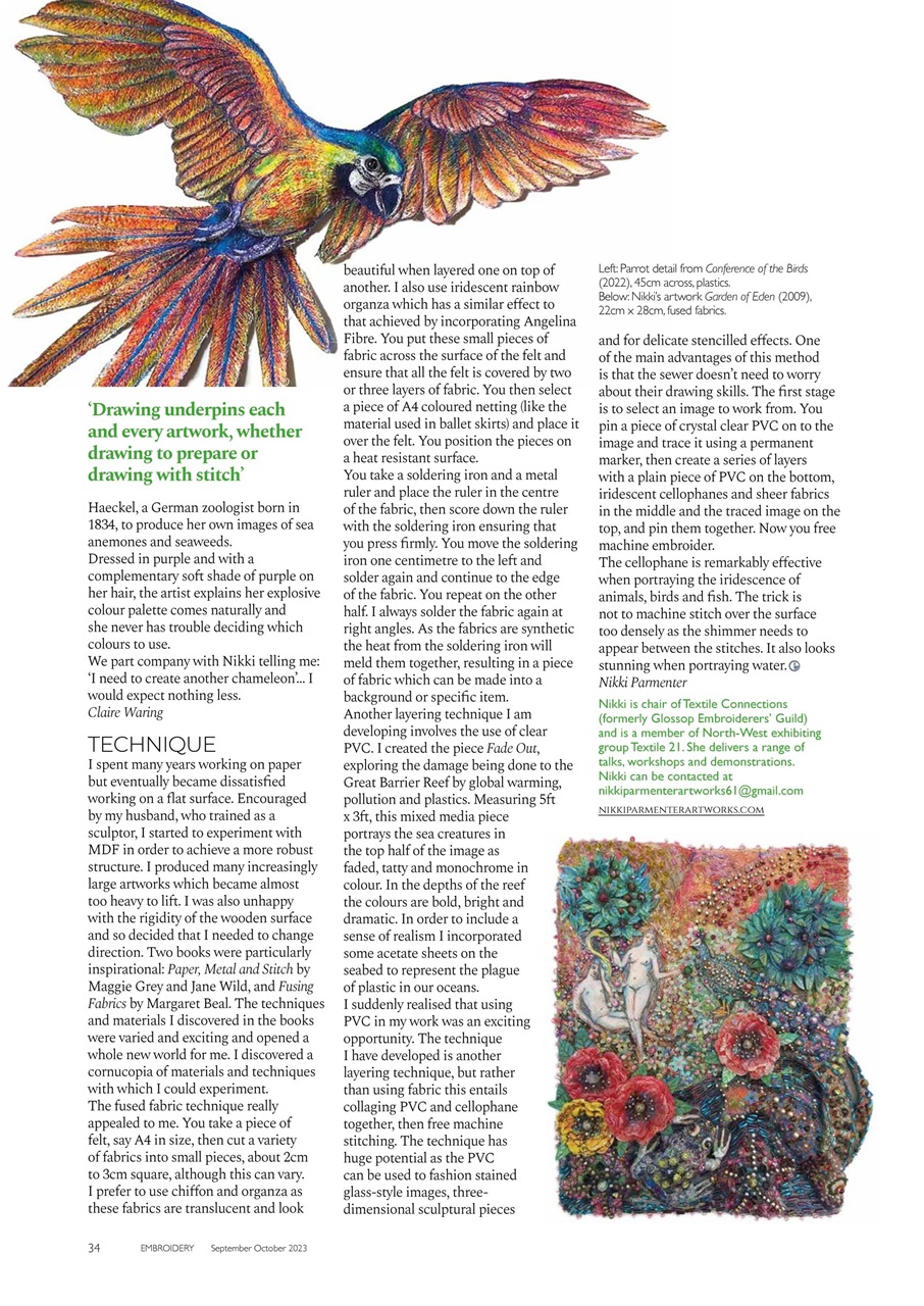 Embroidery Magazine Preview Pages