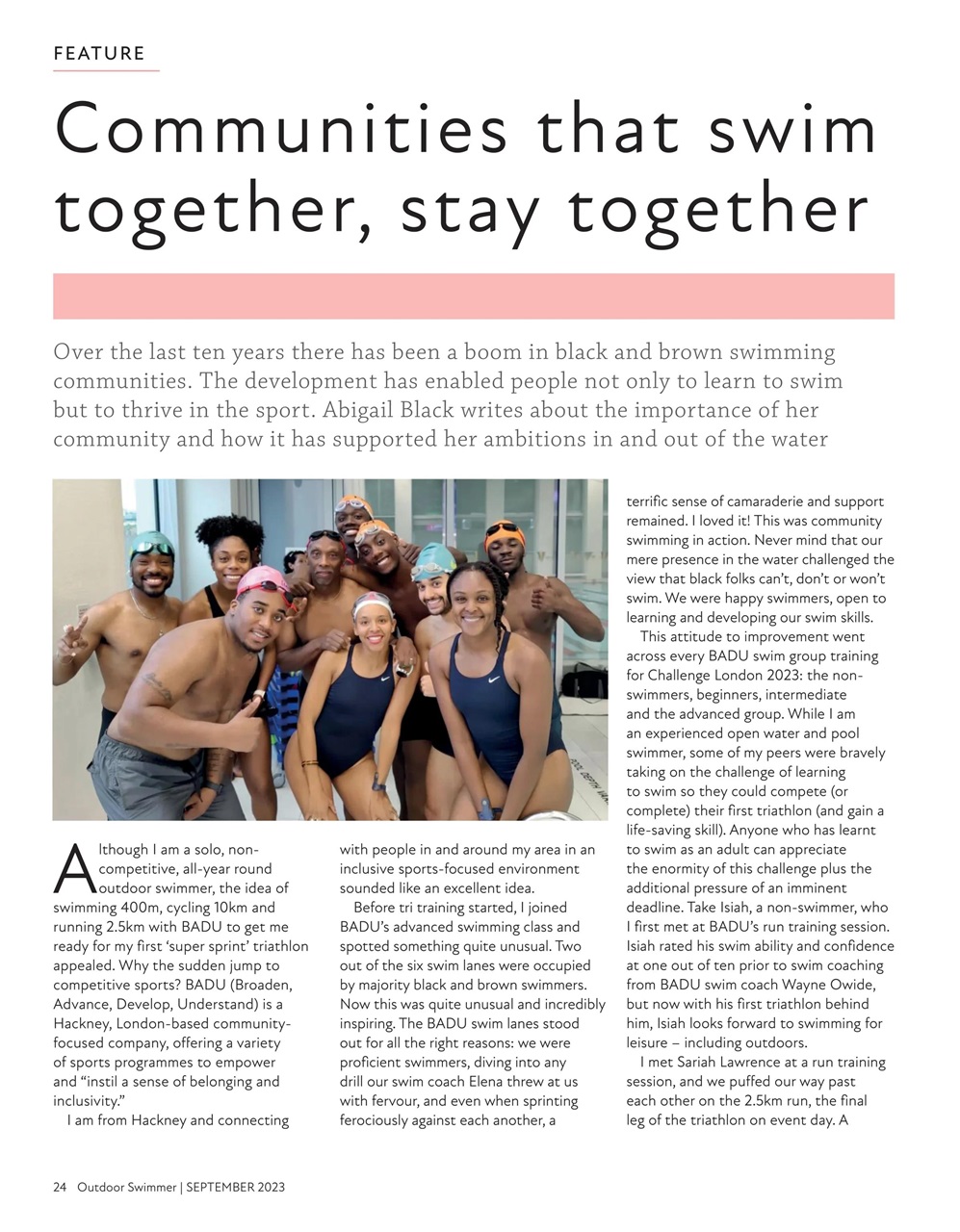 Outdoor Swimmer Preview Pages