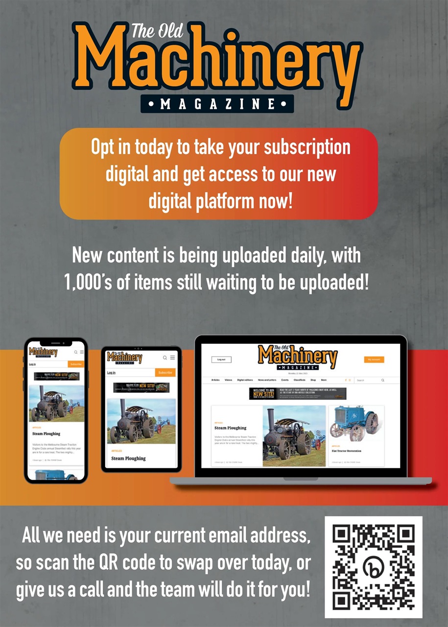 The Old Machinery Magazine Preview Pages