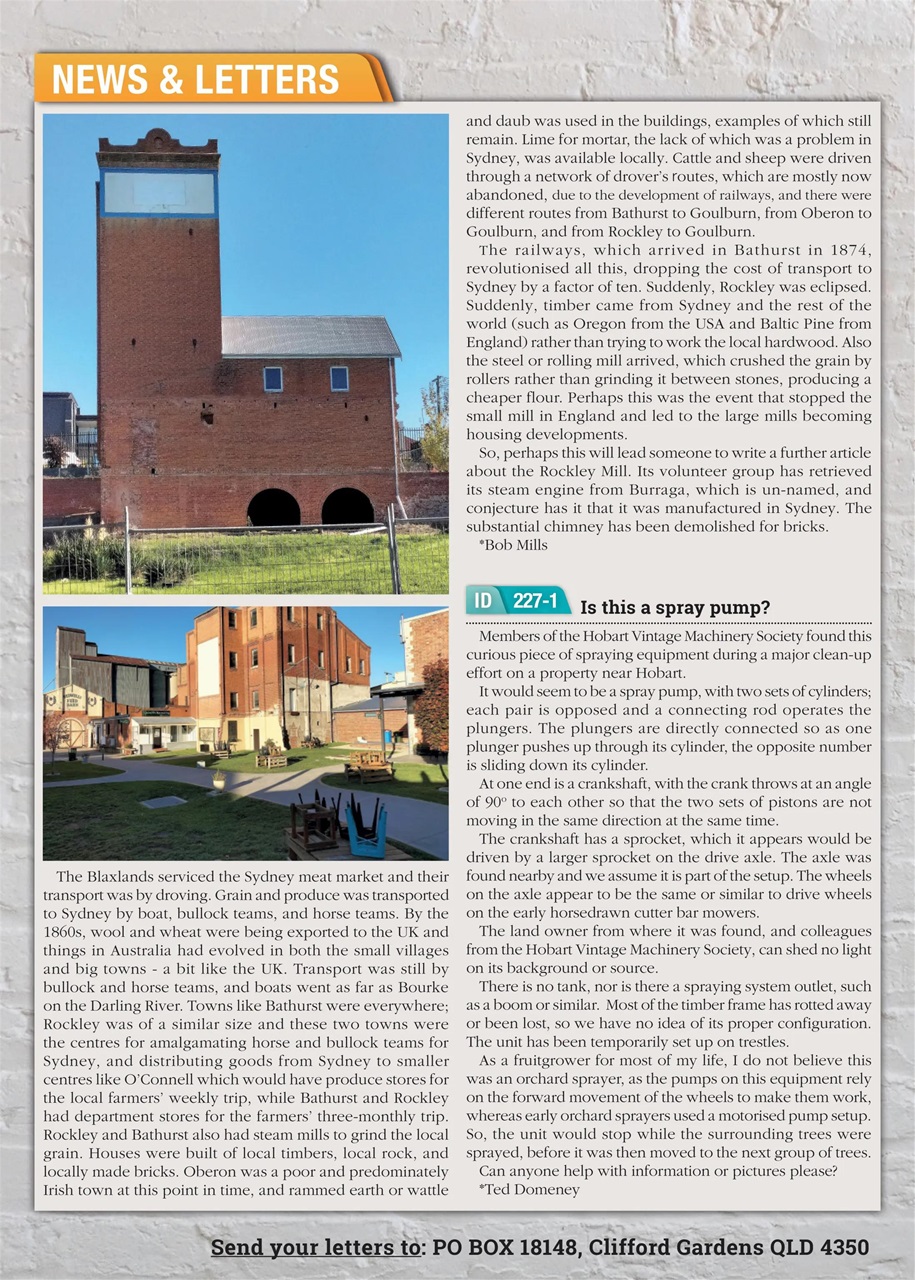 The Old Machinery Magazine Preview Pages