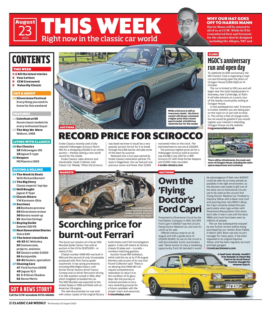 Classic Car Weekly Preview Pages
