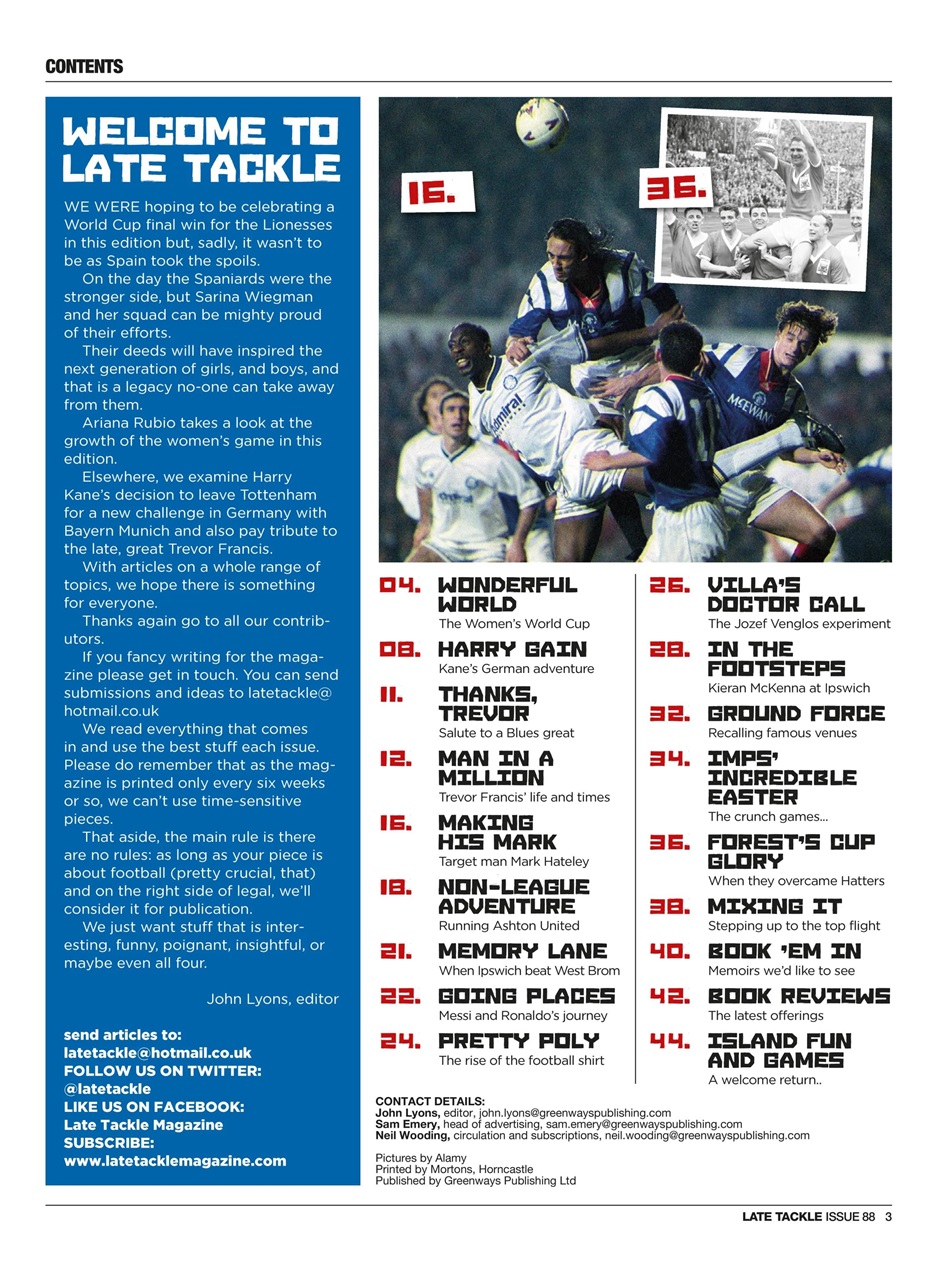 Late Tackle Football Magazine Preview Pages