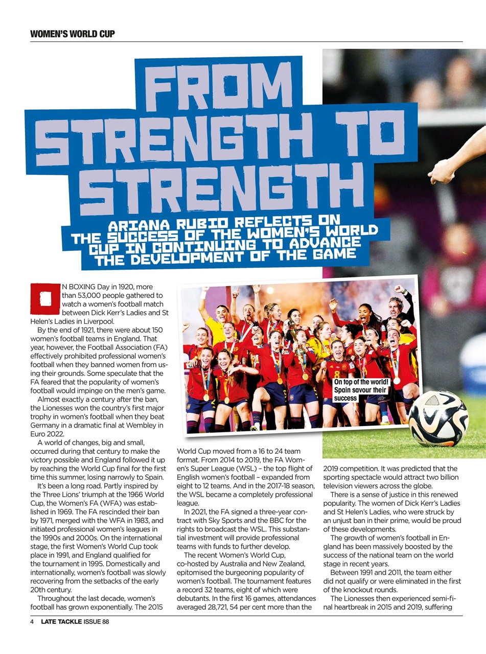 Late Tackle Football Magazine Preview Pages