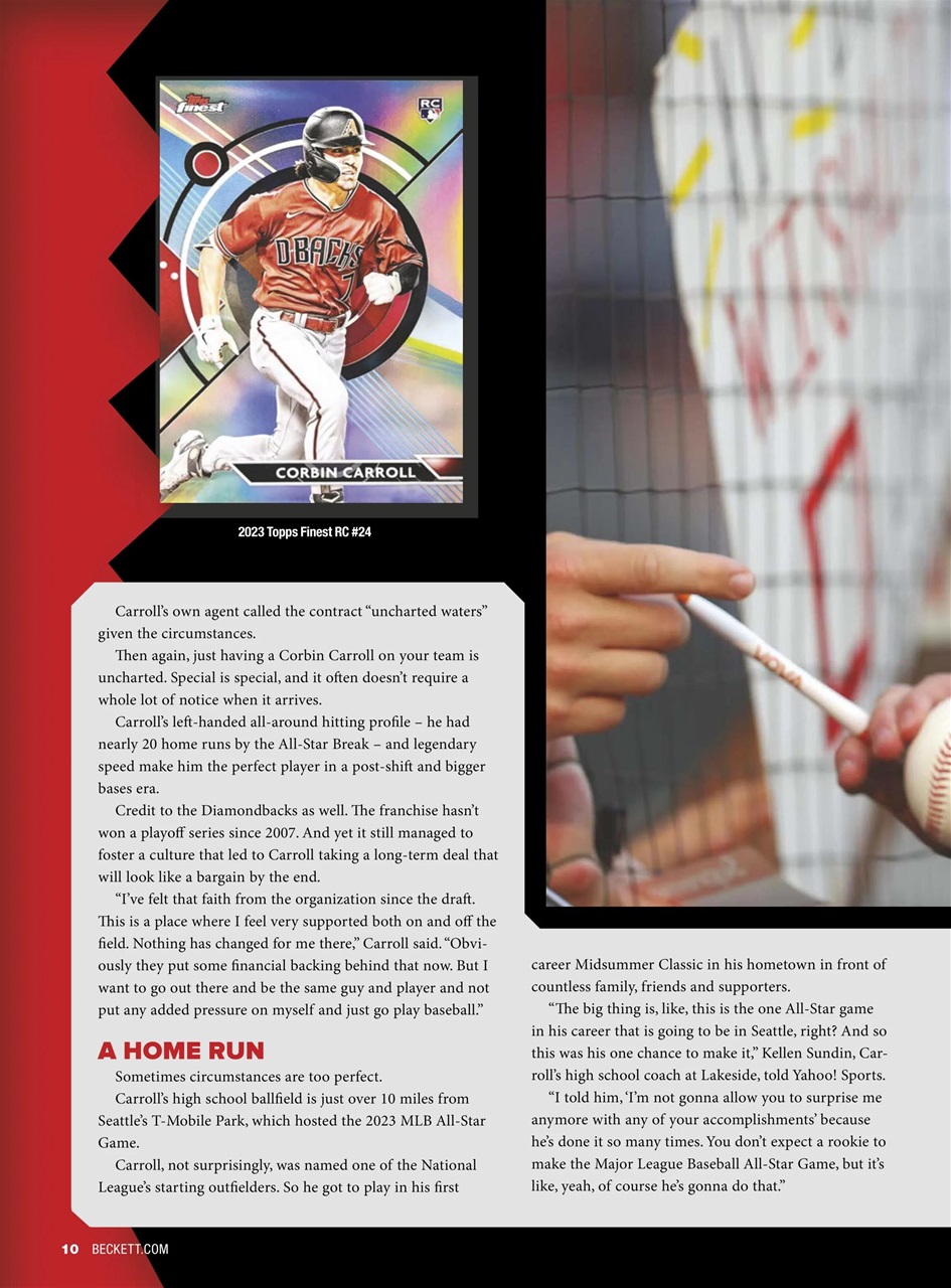 Beckett Baseball Magazine Preview Pages