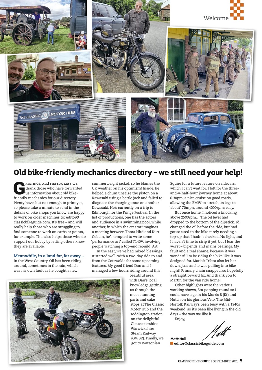 Classic Bike Guide Preview Pages