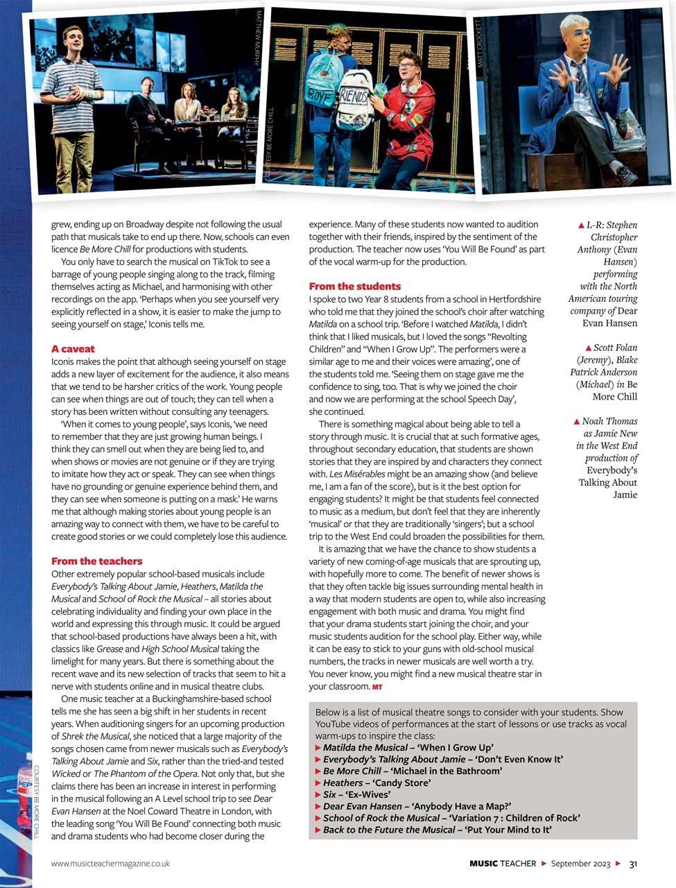 Music Teacher Preview Pages