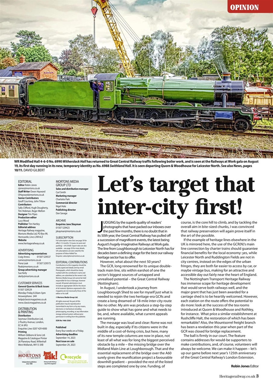 Heritage Railway Preview Pages
