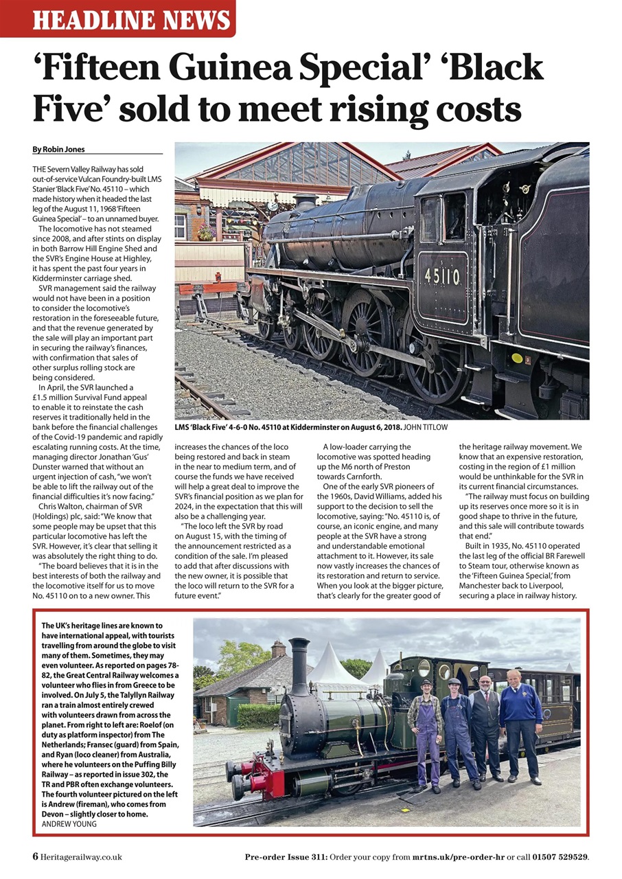 Heritage Railway Preview Pages