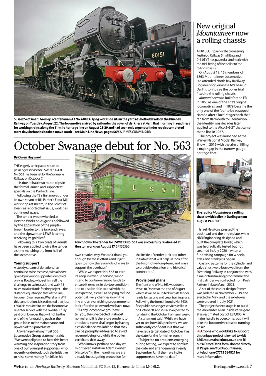 Heritage Railway Preview Pages
