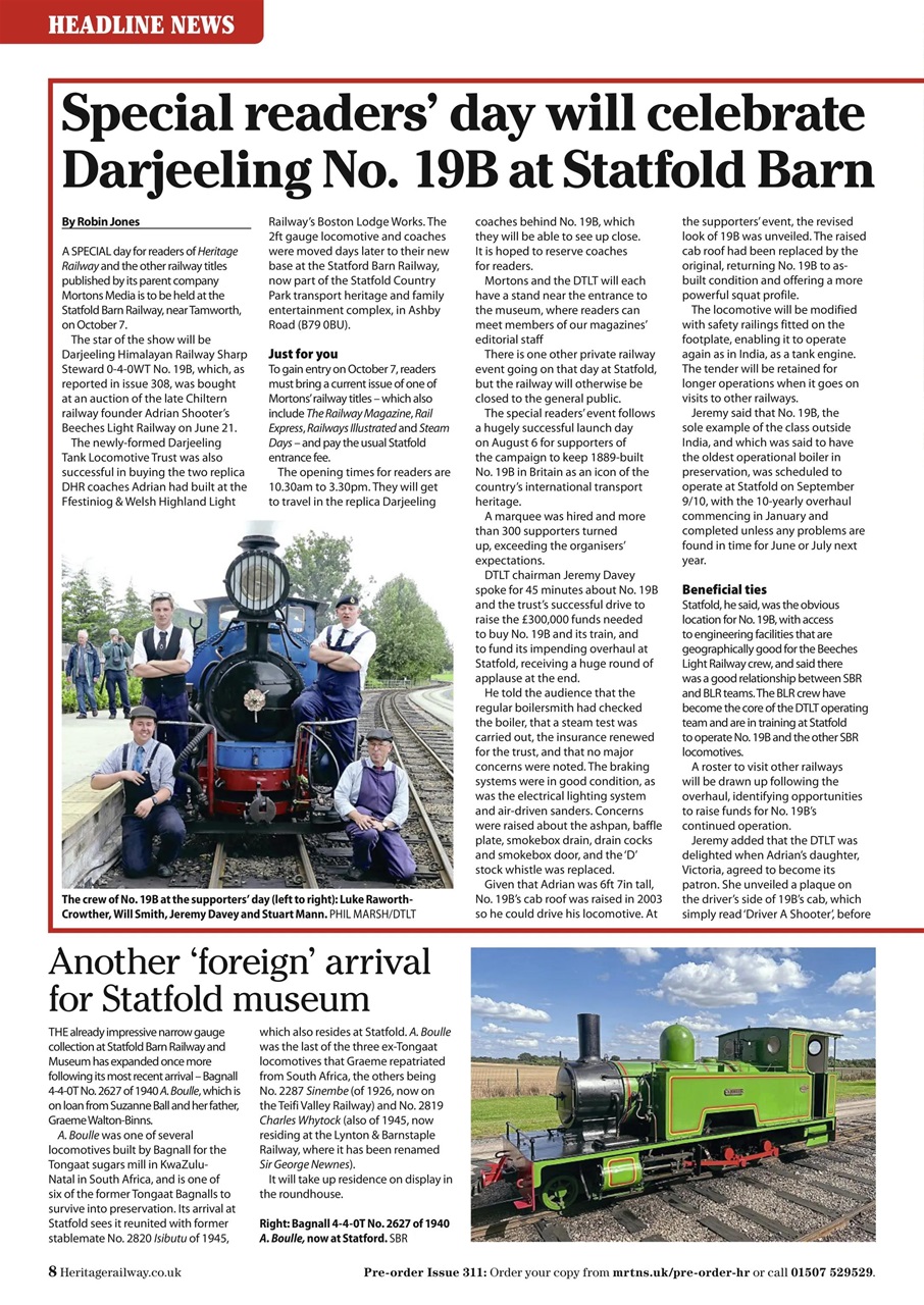 Heritage Railway Preview Pages