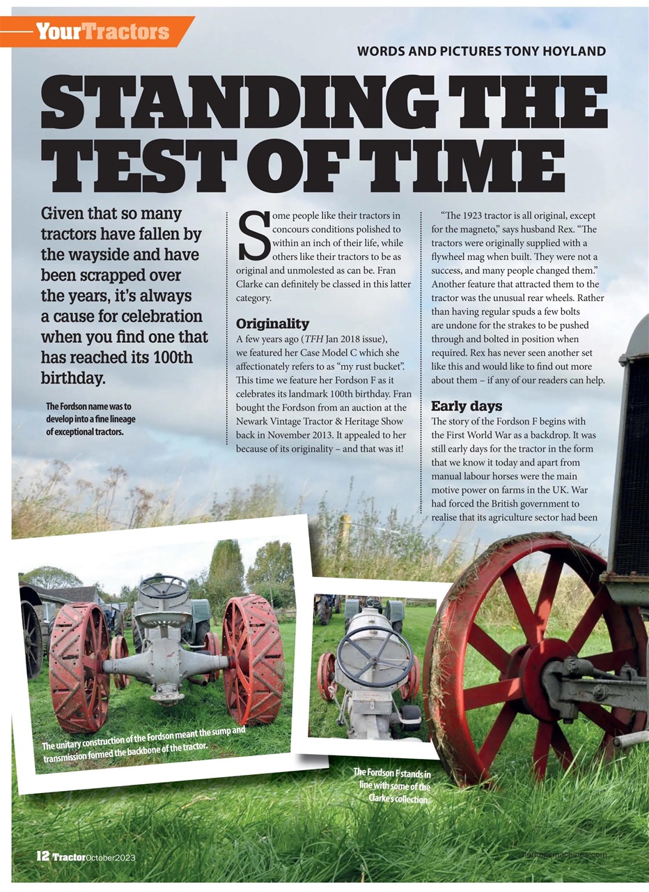 Tractor & Farming Heritage Magazine Preview Pages
