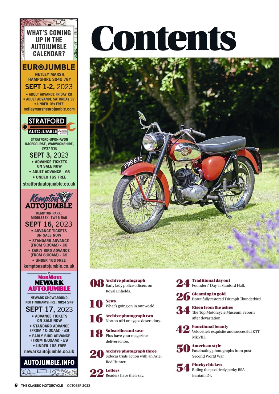 The Classic MotorCycle Preview Pages
