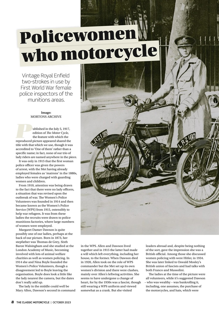 The Classic MotorCycle Preview Pages
