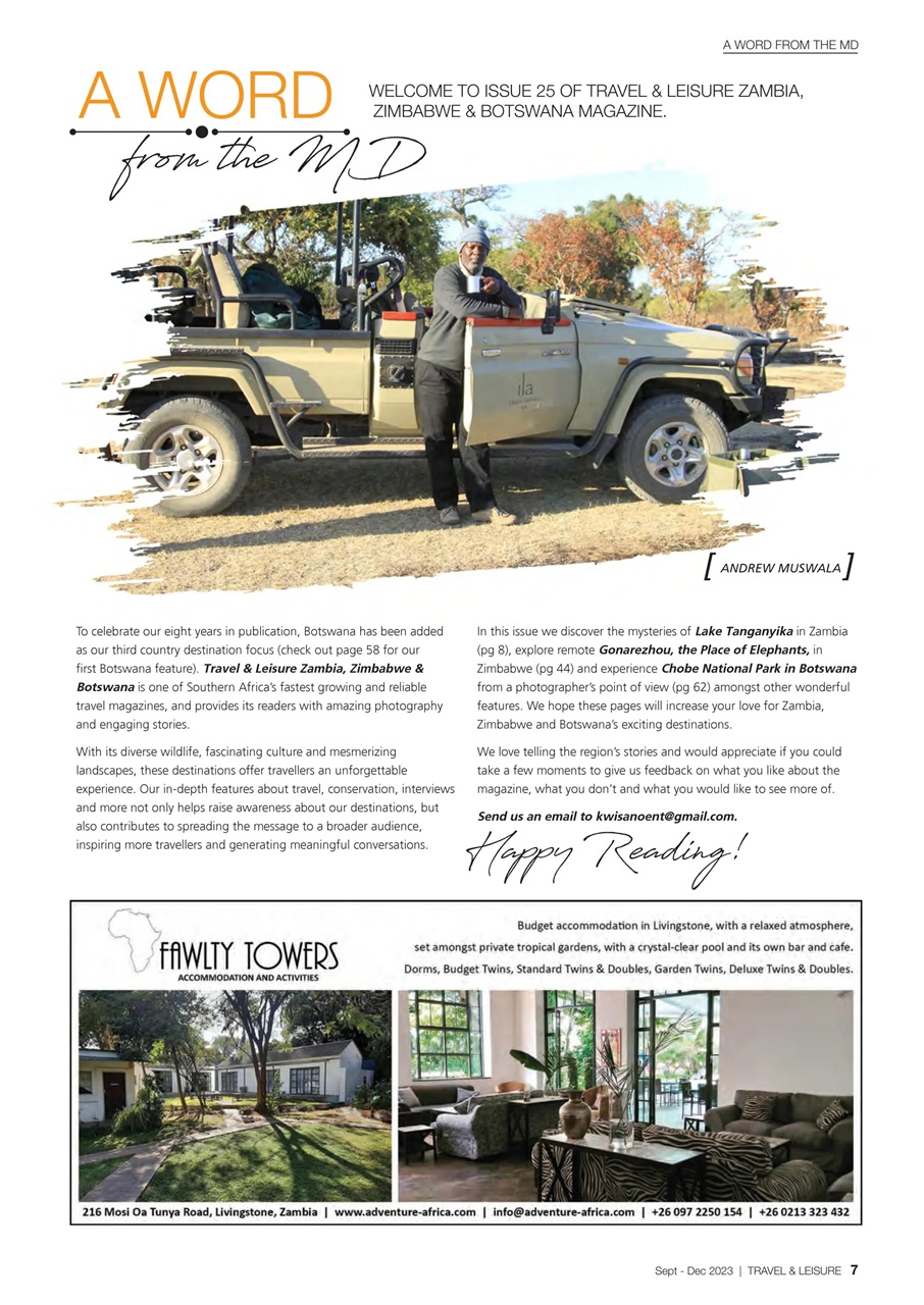 Travel & Leisure Zambia & Zimbabwe Preview Pages