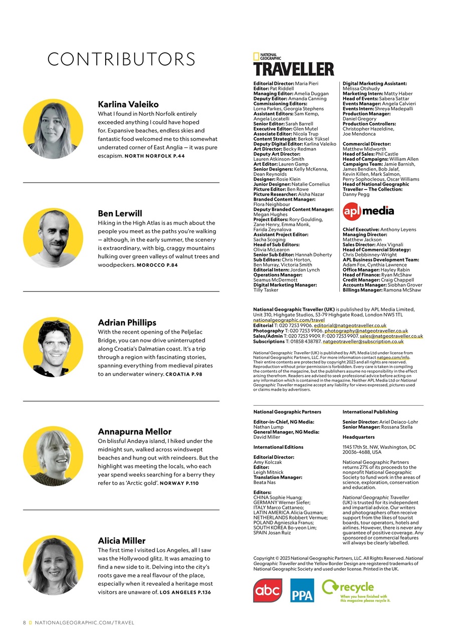 National Geographic Traveller UK Preview Pages