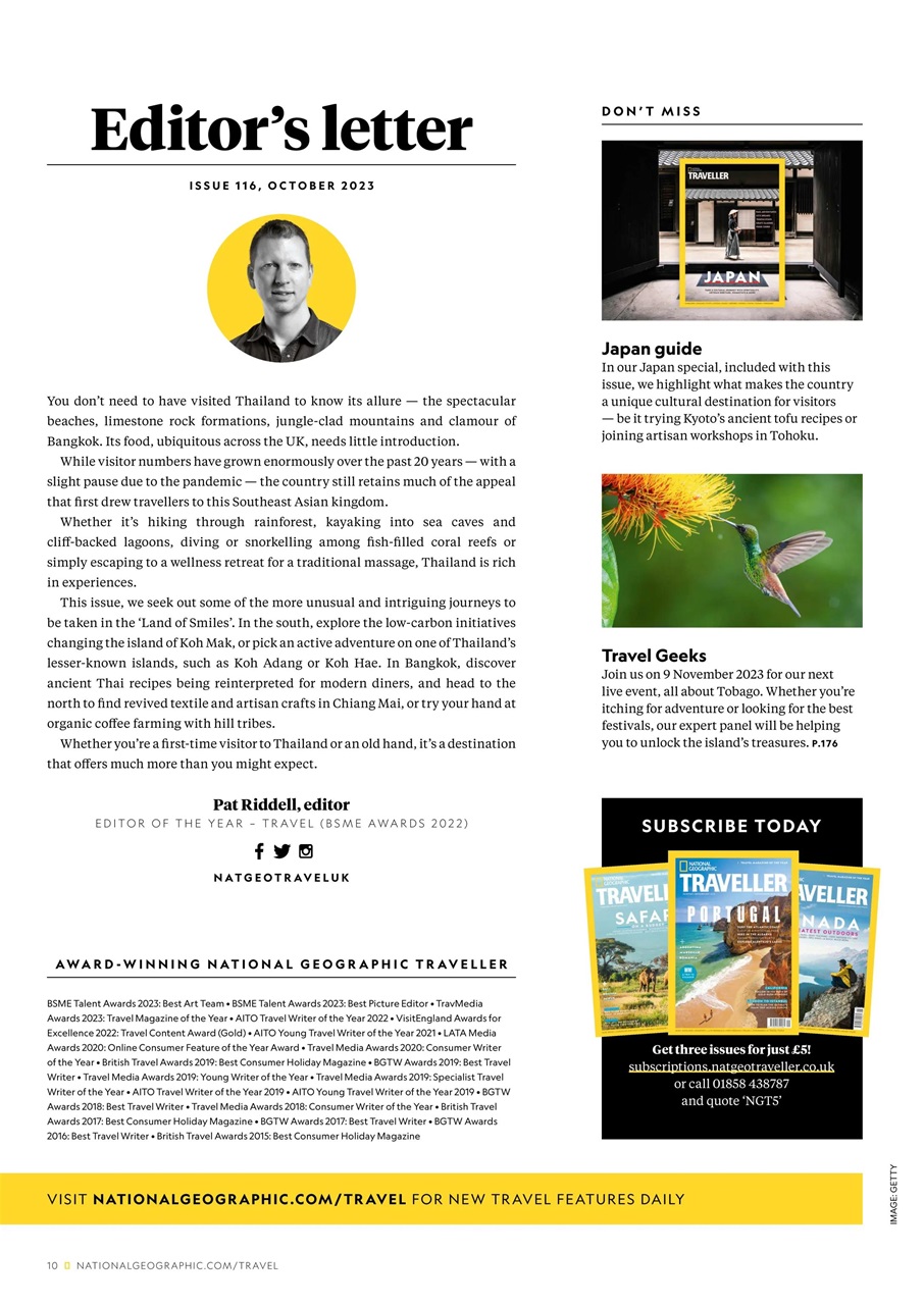 National Geographic Traveller UK Preview Pages