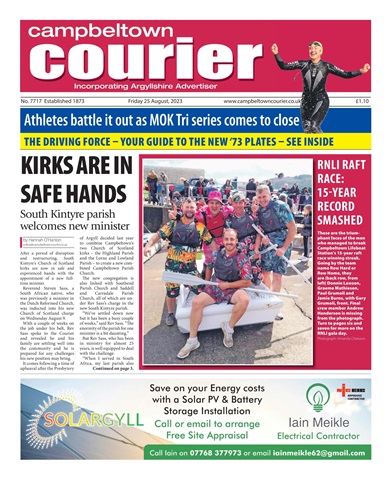 Campbeltown Courier issue 25/8/2023