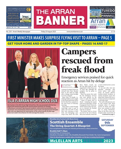 Arran Banner issue 25/8/2023