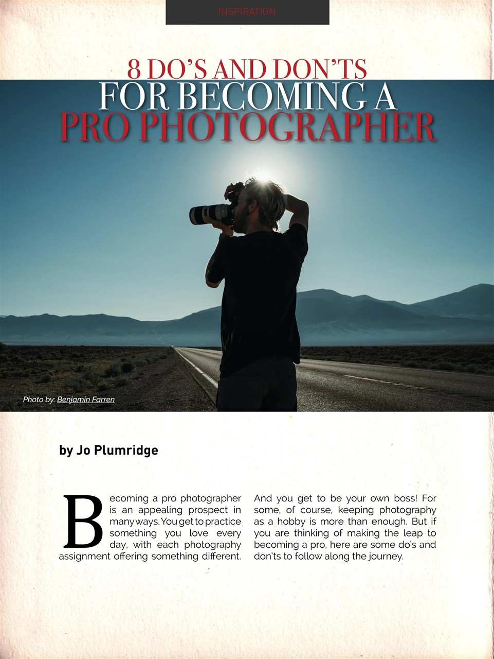 Photography Masterclass Magazine Preview Pages
